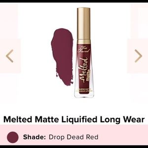 Too Faced Melted Matte Drop Dead Red Lip